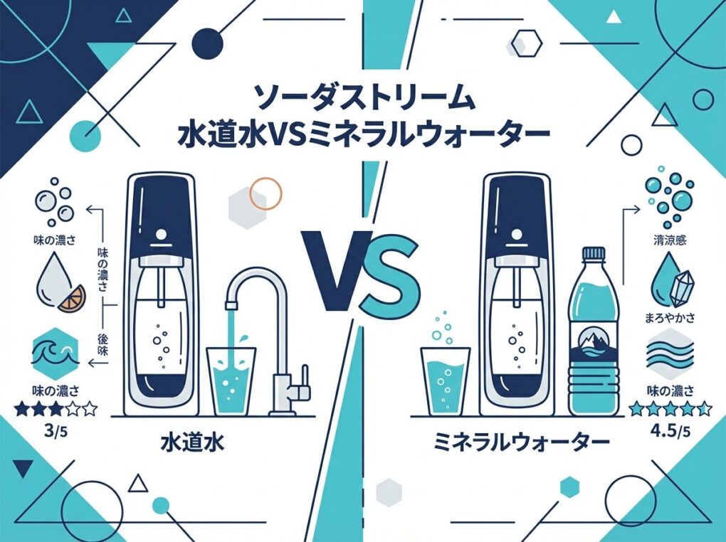 ソーダストリームは水道水だとまずい？