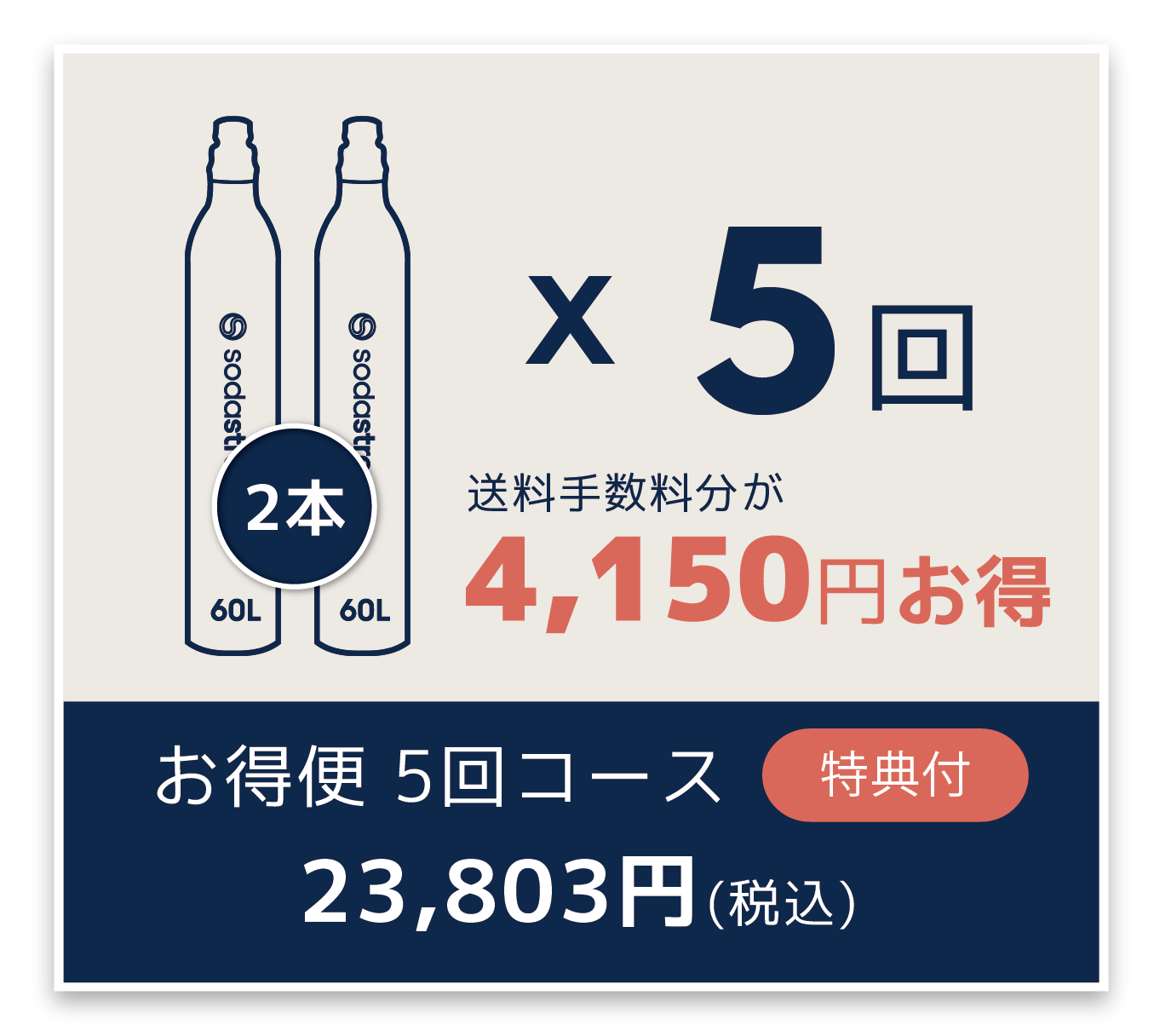 家族みんなで毎日飲むなら5回コースがお得
